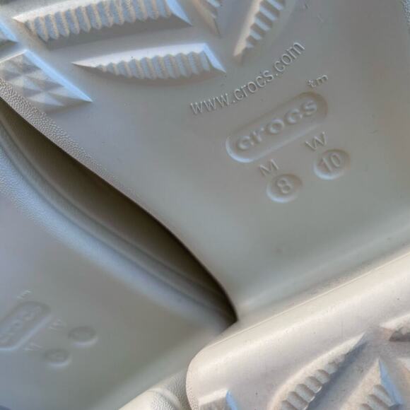 Crocs Siren Clog Men Size 8 Women Size 10 Platform Heel Mule Color- Bone White - Picture 11 of 11